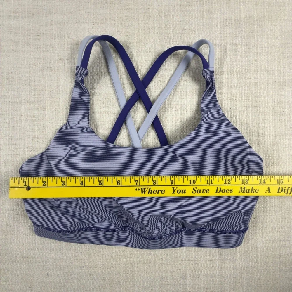 Lululemon Energy Bra Wee Stripe Bruised Berry Cool Breeze Bruised Berry